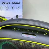 HKM-545491 High Power Portable Handheld Wireless Speaker with RGB Lights and Microphone
