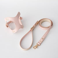 HKM-5455293 Leather Dog Chest Strap with Traction Rope and Toilet Bag - Multiple Colors Available