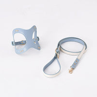 HKM-5455293 Leather Dog Chest Strap with Traction Rope and Toilet Bag - Multiple Colors Available