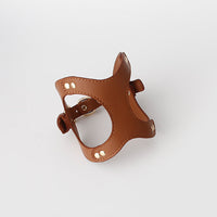 HKM-5455293 Leather Dog Chest Strap with Traction Rope and Toilet Bag - Multiple Colors Available