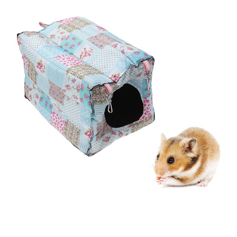 HKM-5456061 Warm Sleeping Nest for Small Pets - Ideal for Chinchillas, Guinea Pigs, and Birds (25x25x22cm)