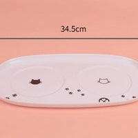 HKM-5456189 Ceramic Cat Water Bowl with Scale - Ideal for Kittens and Adult Cats, 350ml Capacity