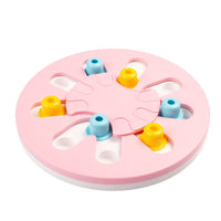 HKM-5456829 Multifunctional Pet Puzzle Slow Feeder Bowl - 28cm Round Basin for Enhanced Digestion and Intelligence Training