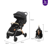 HKM-545683 Foldable Baby Stroller with Carrier for Newborn - Lightweight Travel Design