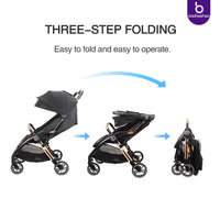 HKM-545683 Foldable Baby Stroller with Carrier for Newborn - Lightweight Travel Design