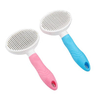 HKM-5457597 Automatic Pet Hair Removal Comb with Non-Slip Grip - Available in Blue and Pink