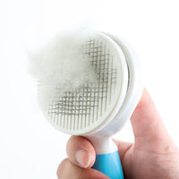 HKM-5457597 Automatic Pet Hair Removal Comb with Non-Slip Grip - Available in Blue and Pink