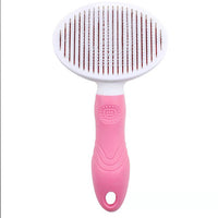 HKM-5457597 Automatic Pet Hair Removal Comb with Non-Slip Grip - Available in Blue and Pink