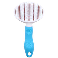 HKM-5457597 Automatic Pet Hair Removal Comb with Non-Slip Grip - Available in Blue and Pink