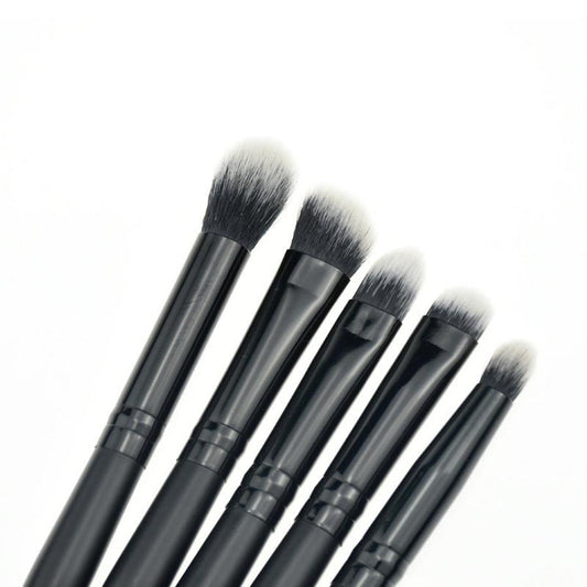 HKM-545875 Small 5-Piece Eye Makeup Brush Set for Eyeshadow, Contouring, and Concealing