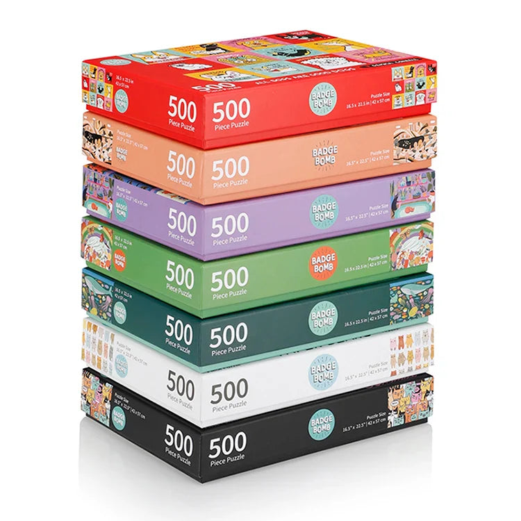 HKM-545939 Custom 500-Piece Jigsaw Puzzle for Creative Fun and Family Bonding