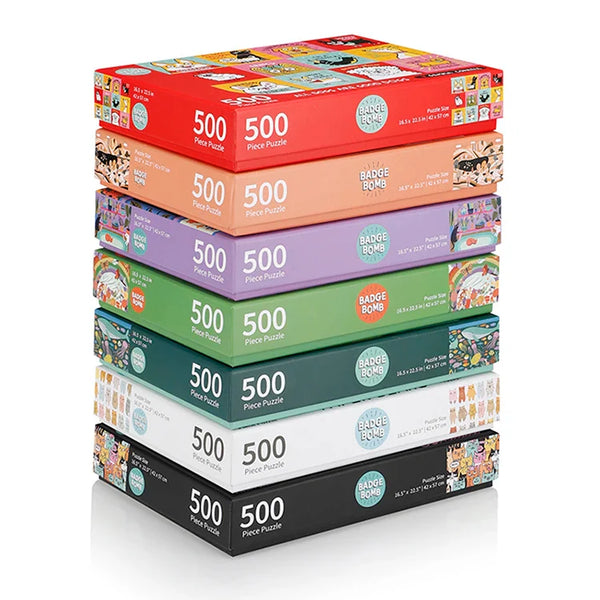 HKM-545939 Custom 500-Piece Jigsaw Puzzle for Creative Fun and Family Bonding