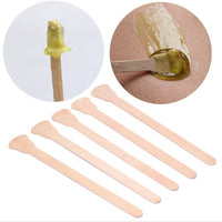 HKM-546067 Bamboo Disposable Sticks for Tongue Depressing and Hair Removal - 12.5cm Wooden Length