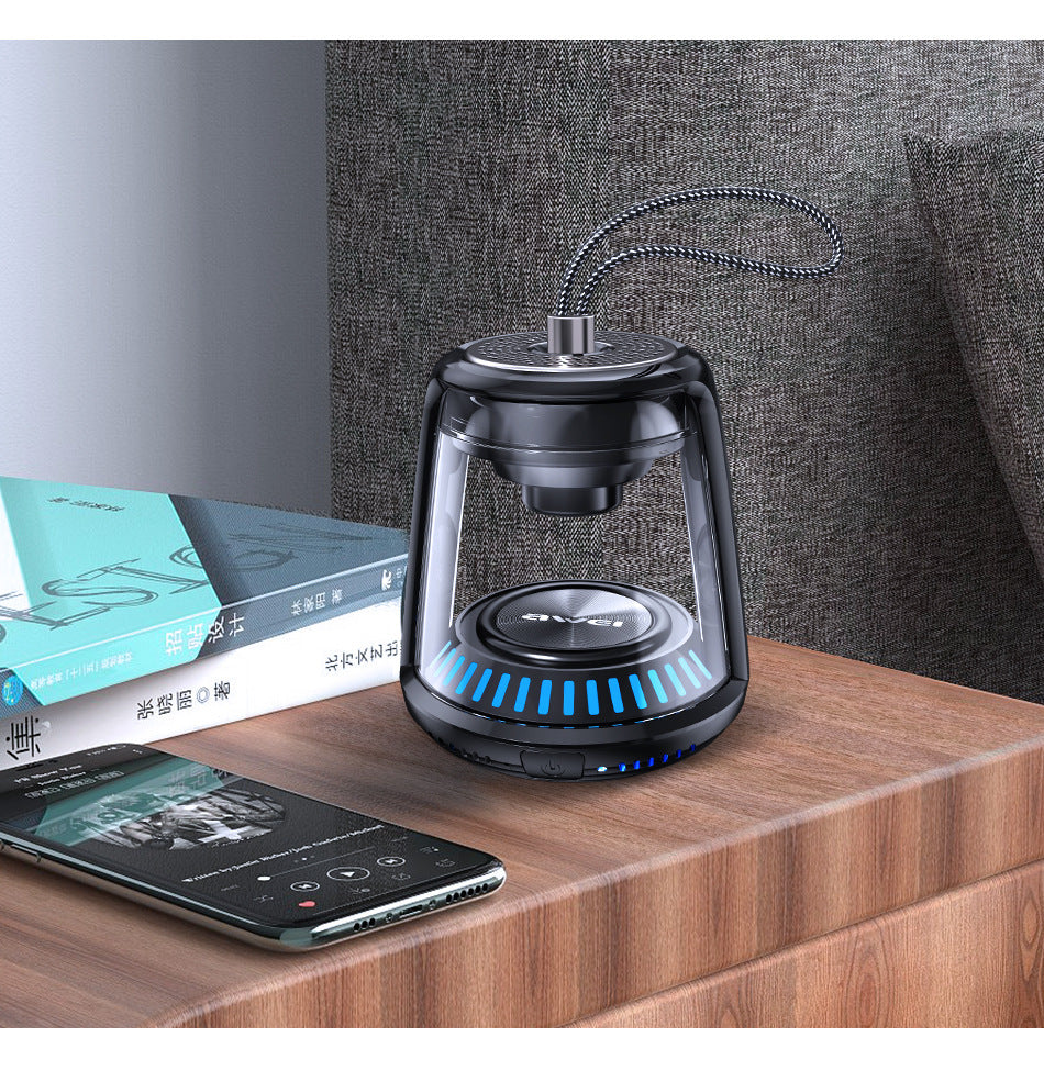 HKM-546131 Transparent Waterproof Mini Bluetooth Speaker with TWS Interconnection - Compact Outdoor Audio Solution