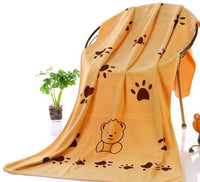 HKM-5461437 Super Absorbent Microfiber Nano Dog Bath Towel - Soft, Washable, 140x70 cm