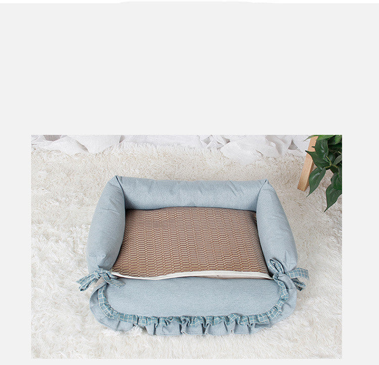 HKM-5461821 Pet Nest Sniffing Pad for Dogs - Anti Choking Energy Release & Slow Feeding Training Toy, Available in Star Moon and Brown, Sizes S & L