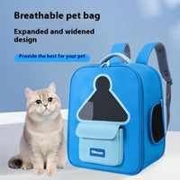 HKM-5463997 Portable Nylon Cat Travel Bag - Medium Soft Pet Carrier in Gray, Khaki, Blue, Green, Up to 9kg Capacity