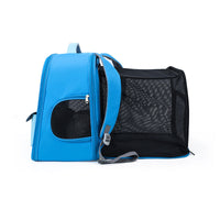 HKM-5463997 Portable Nylon Cat Travel Bag - Medium Soft Pet Carrier in Gray, Khaki, Blue, Green, Up to 9kg Capacity