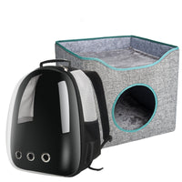 HKM-5465789 Large Enclosed Pet Nest for Deep Sleep - Easy to Clean, Four-Season Comfort