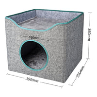 HKM-5465789 Large Enclosed Pet Nest for Deep Sleep - Easy to Clean, Four-Season Comfort