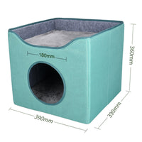 HKM-5465789 Large Enclosed Pet Nest for Deep Sleep - Easy to Clean, Four-Season Comfort