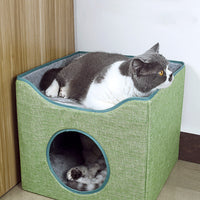 HKM-5465789 Large Enclosed Pet Nest for Deep Sleep - Easy to Clean, Four-Season Comfort