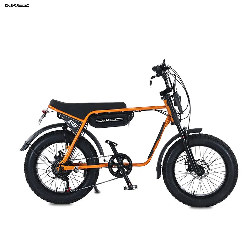 HKM-546579 48V 13AH Off-Road Electric Mountain Bike with 20 Inch Fat Tires and 7-Speed Gears