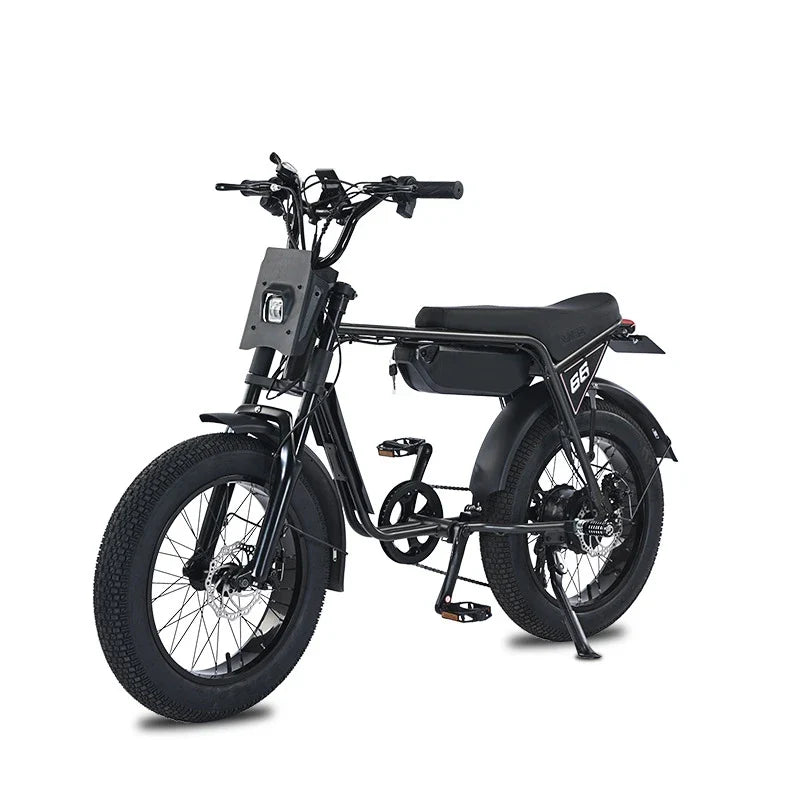 HKM-546579 48V 13AH Off-Road Electric Mountain Bike with 20 Inch Fat Tires and 7-Speed Gears