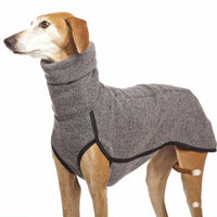 HKM-5465917 Winter Warm High Collar Pet Coat for Medium to Large Dogs, Fleece Pullover for Comfort and Style