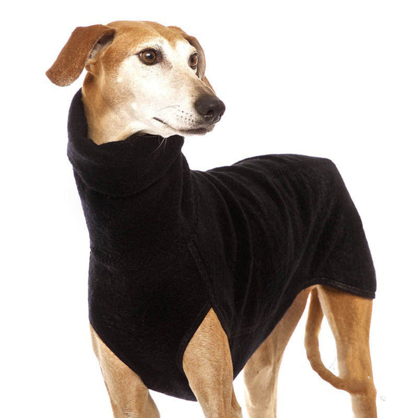 HKM-5465917 Winter Warm High Collar Pet Coat for Medium to Large Dogs, Fleece Pullover for Comfort and Style