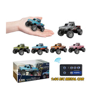 HKM-546643 1:64 Scale RC Mini Die Cast Truck with Light and Sound - App Controlled Off-Road Remote Vehicle for Ages 5 and Up