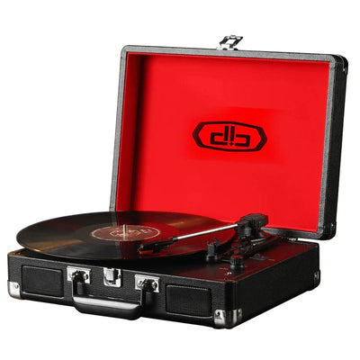 HKM-546643 Vintage Gramophone Turntable with Stereo Speaker for Vinyl Records