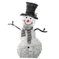 HKM-546771 Collapsible LED Christmas Snowman Decoration Light with Removable Scarf and Hands for Indoor and Outdoor Use