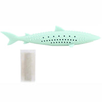 HKM-546835 Catnip-Infused Silicone Fish Shape Chew Toy for Dental Care and Playtime