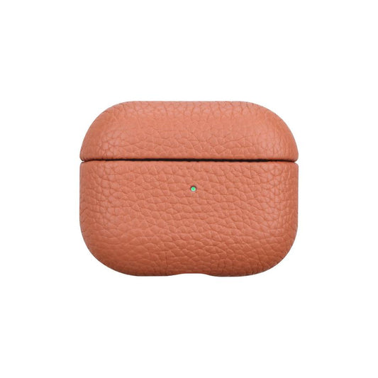 HKM-546835 Leather Earphone Case in Orange - Full Coverage Design for AirPods