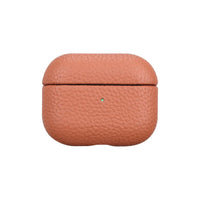 HKM-546835 Leather Earphone Case in Orange - Full Coverage Design for AirPods