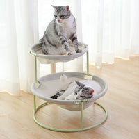 HKM-5469117 Cozy Pet Hammock for Cats - Beige and Pink Winter/Spring Models, Double Layer Option Available