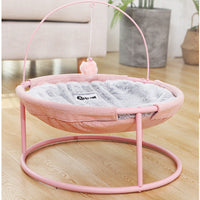 HKM-5469117 Cozy Pet Hammock for Cats - Beige and Pink Winter/Spring Models, Double Layer Option Available