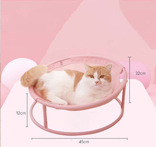 HKM-5469117 Cozy Pet Hammock for Cats - Beige and Pink Winter/Spring Models, Double Layer Option Available