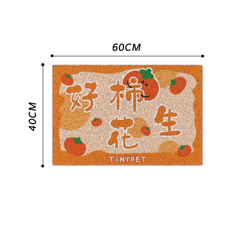 HKM-5469373 Scratch-Resistant Cat Litter Mat - Durable PVC Foot Protection in Assorted Colors