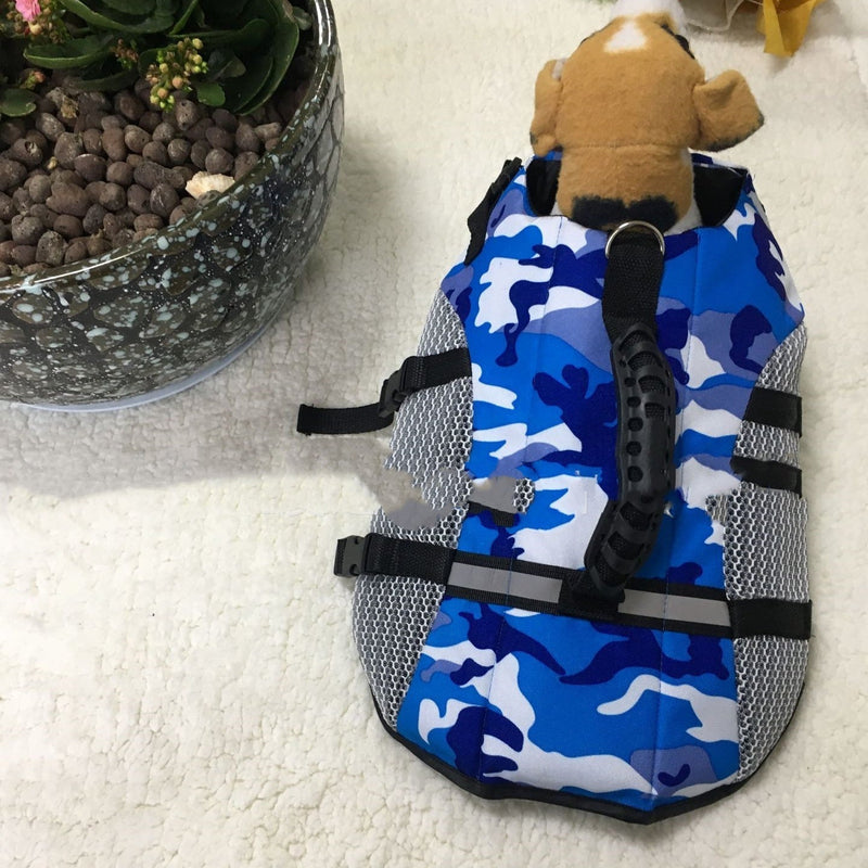 HKM-5469885 Stylish Outdoor Dog Life Jacket for Training and Swimming - Available in Blue and Red