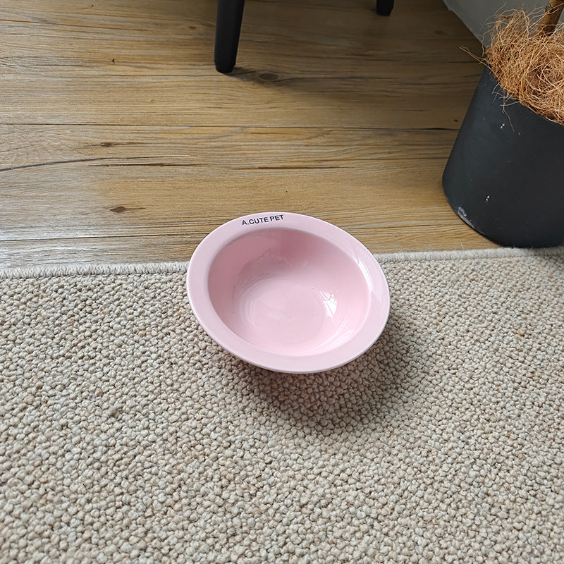 HKM-5471293 Elevated Ceramic Cat Bowl and Dog Basin with Wooden Rack ¨C Anti-Tumble Design in Various Colors