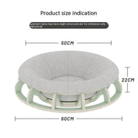 HKM-5471549 Cozy Four Seasons Wooden Cat Nest for Winter Comfort