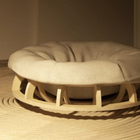 HKM-5471549 Cozy Four Seasons Wooden Cat Nest for Winter Comfort