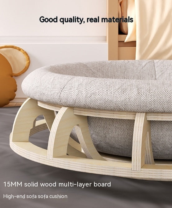 HKM-5471549 Cozy Four Seasons Wooden Cat Nest for Winter Comfort