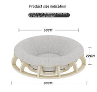 HKM-5471549 Cozy Four Seasons Wooden Cat Nest for Winter Comfort