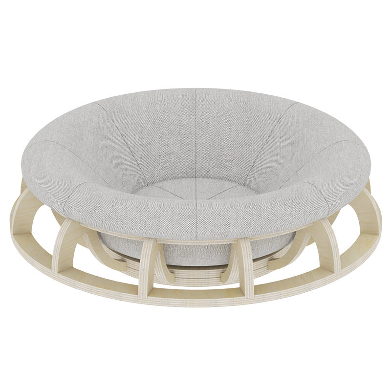 HKM-5471549 Cozy Four Seasons Wooden Cat Nest for Winter Comfort