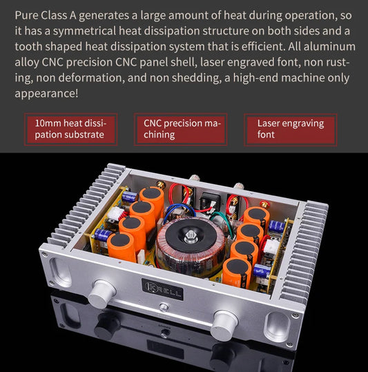 HKM-547155 BRZHIFI A1S 20W Pure Class A Power Amplifier for HiFi Audio Systems