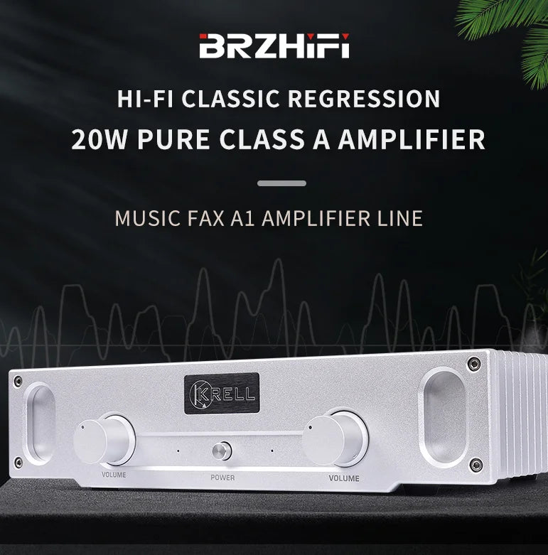 HKM-547155 BRZHIFI A1S 20W Pure Class A Power Amplifier for HiFi Audio Systems