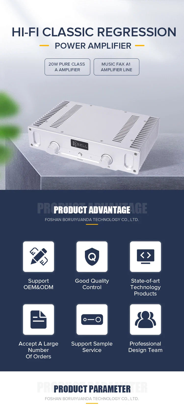HKM-547155 BRZHIFI A1S 20W Pure Class A Power Amplifier for HiFi Audio Systems